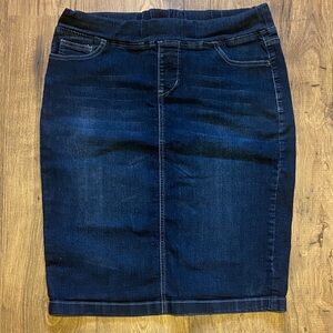 Classic Dark Blue Pencil Skirt